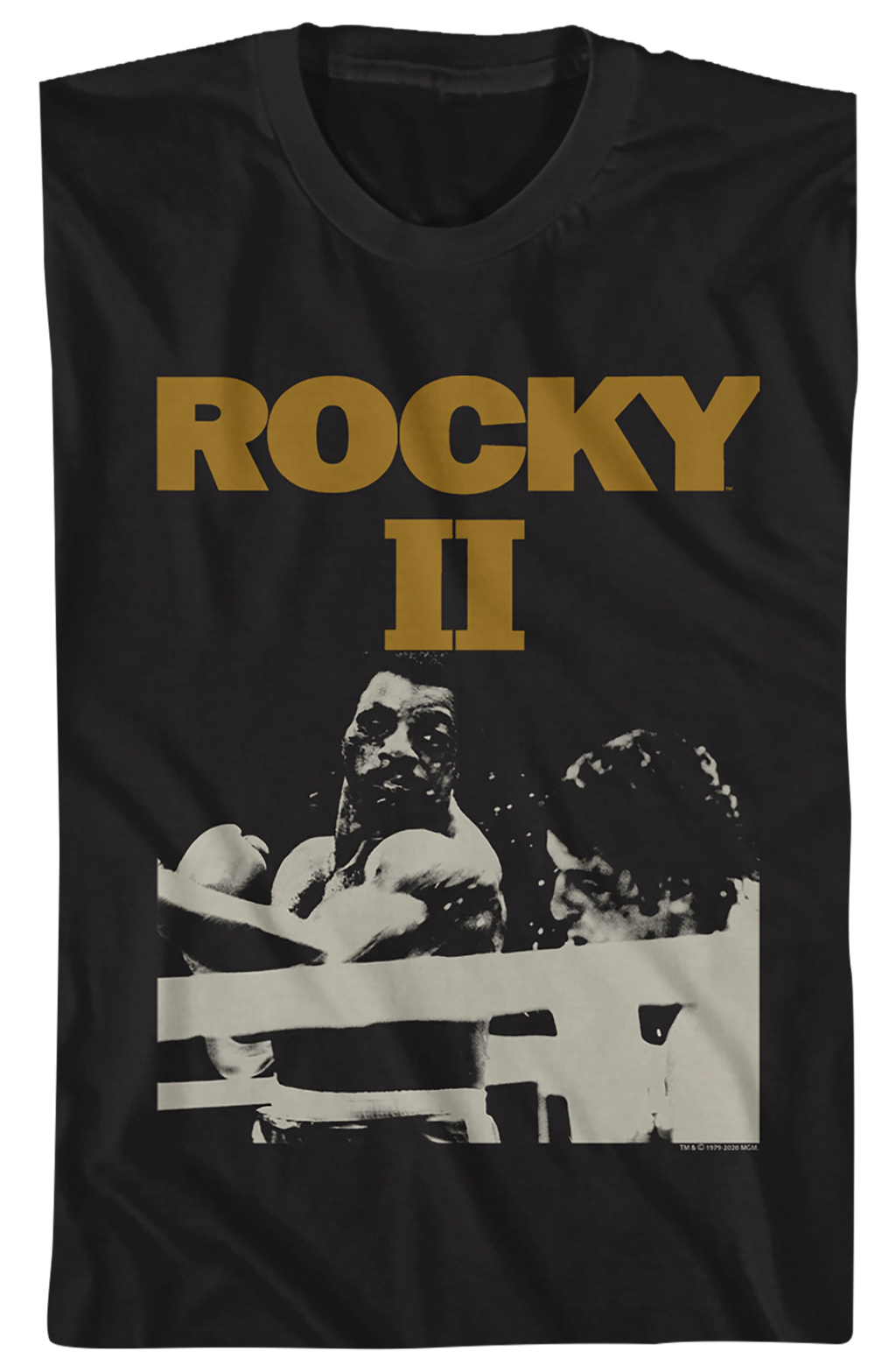 Black and White Rocky II T-Shirt Hoodie, Sweatshirt | CiraTrend.com (Image 2)