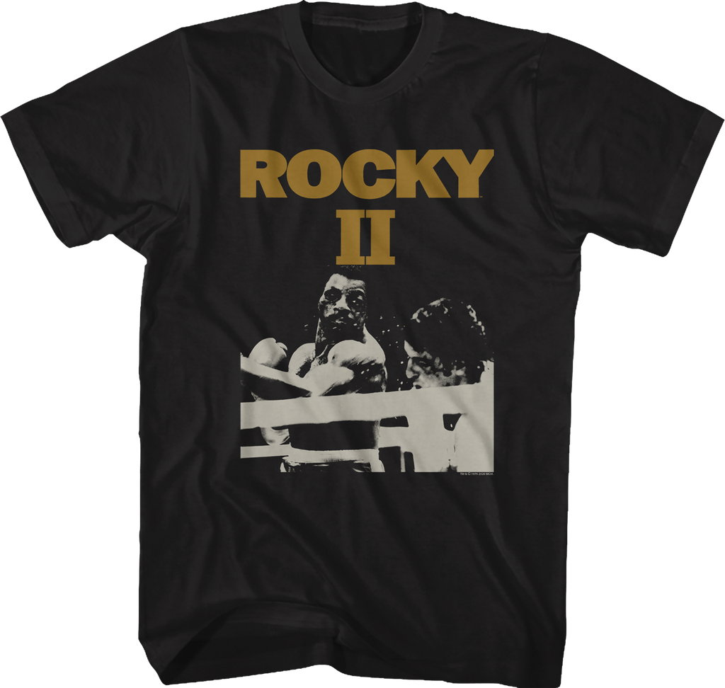 Black and White Rocky II T-Shirt Hoodie, Sweatshirt | CiraTrend.com (Image 1)