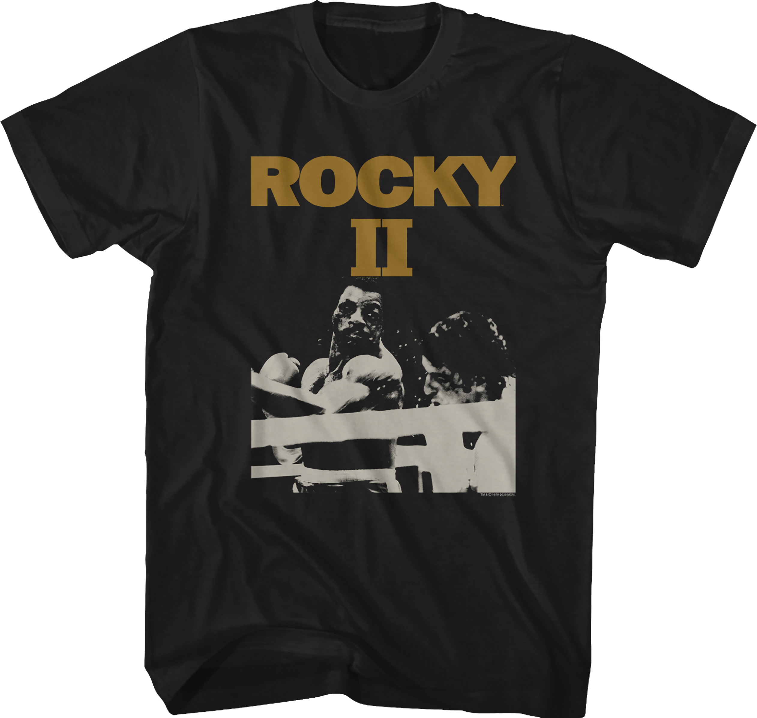 Black and White Rocky II T-Shirt Hoodie, Sweatshirt | CiraTrend.com (Image 1)
