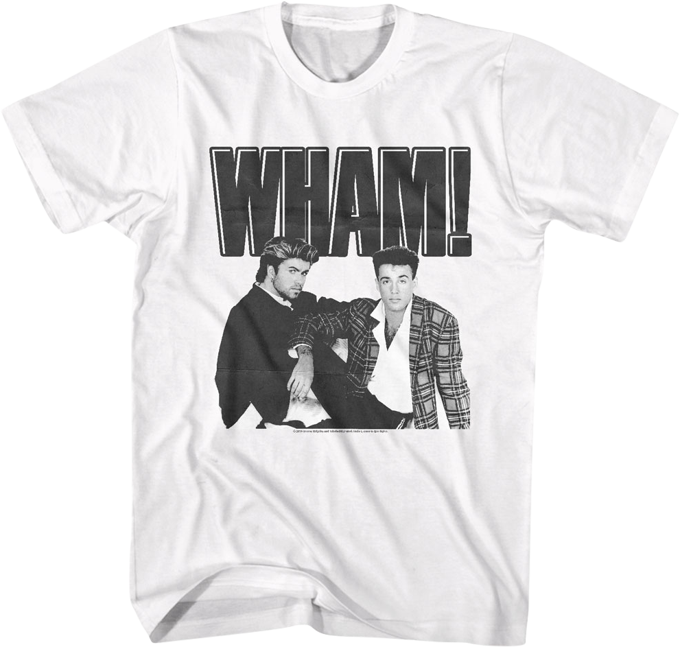 Black and White Wham T-Shirt Hoodie, Sweatshirt | CiraTrend.com (Image 1)