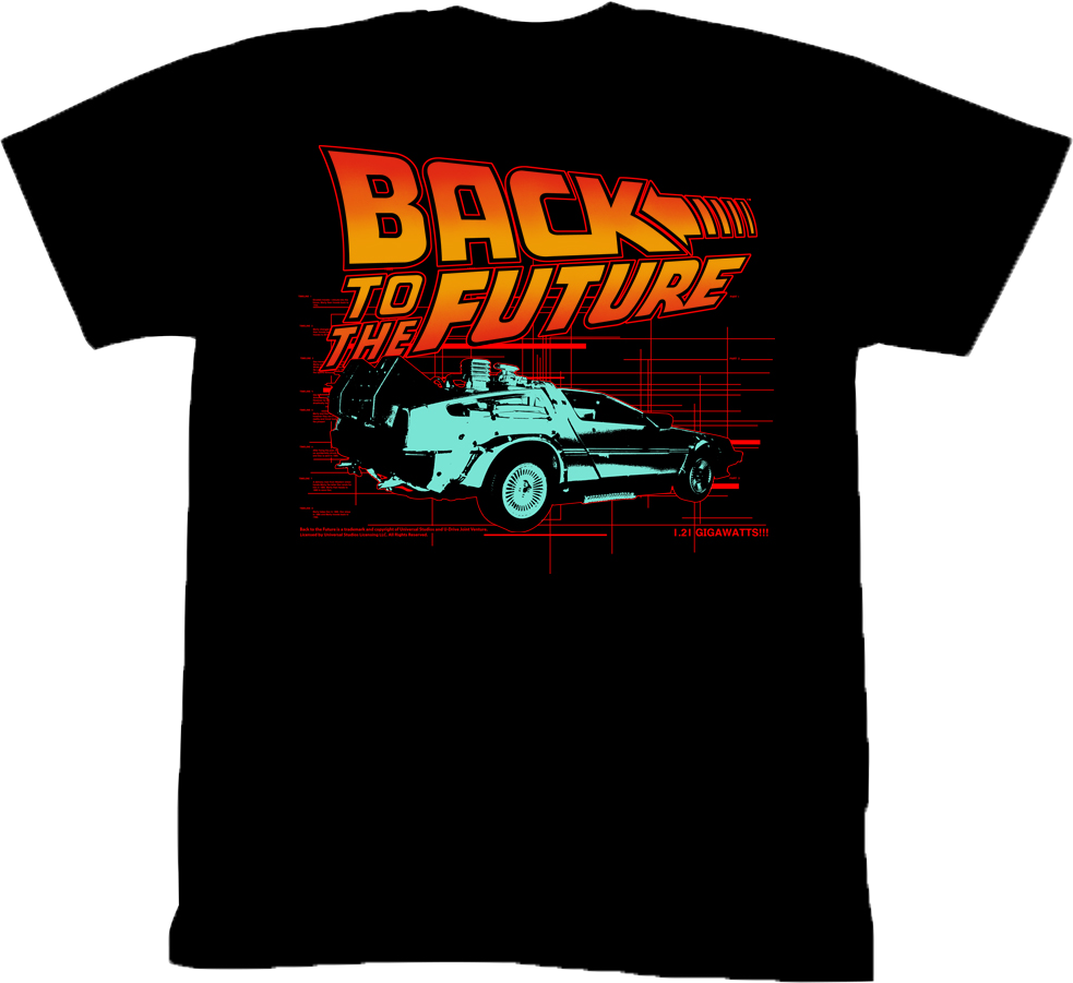 Black Back To The Future T-Shirt Hoodie, Sweatshirt | CiraTrend.com (Image 1)