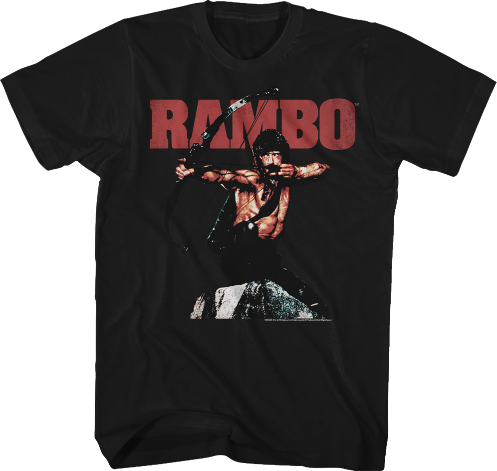 Black Bow and Arrow Rambo Shirt Hoodie, Sweatshirt | CiraTrend.com (Image 1)