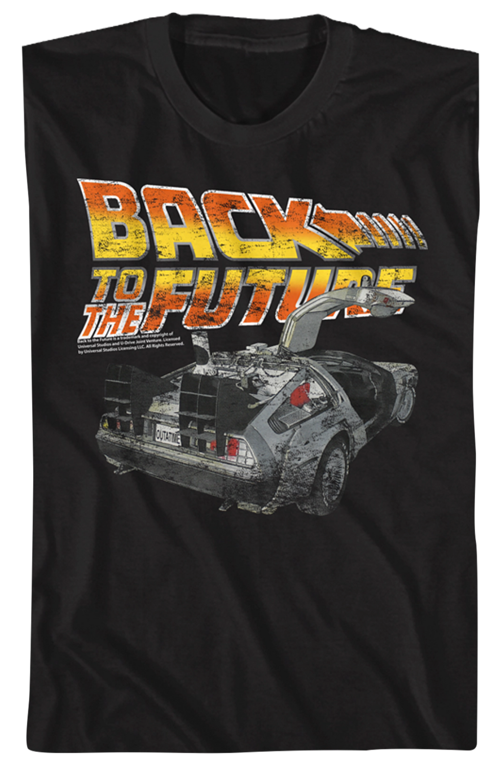 Black Distressed Back to the Future Shirt Hoodie, Sweatshirt | CiraTrend.com (Image 2)