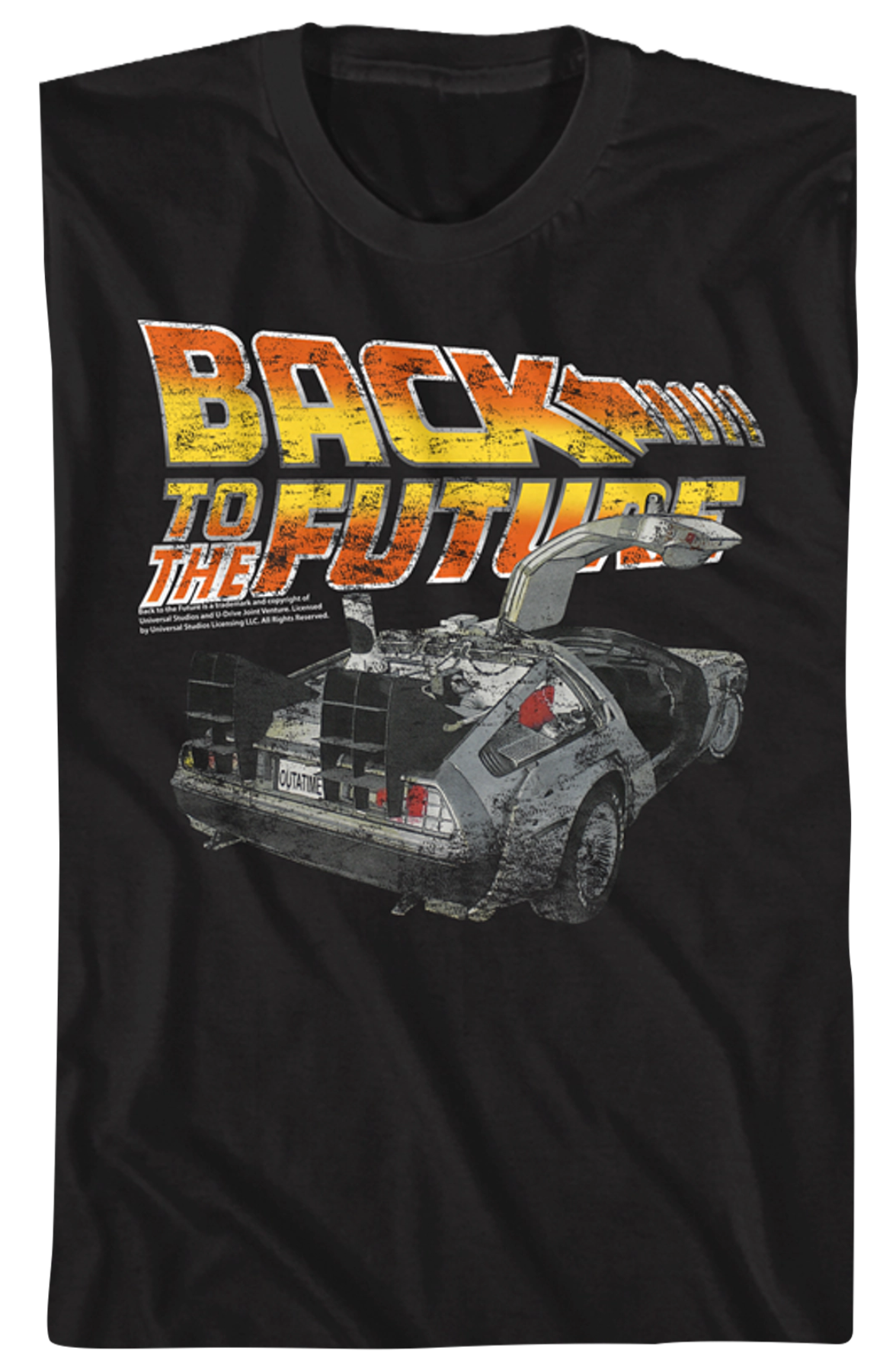 Black Distressed Back to the Future Shirt Hoodie, Sweatshirt | CiraTrend.com (Image 2)