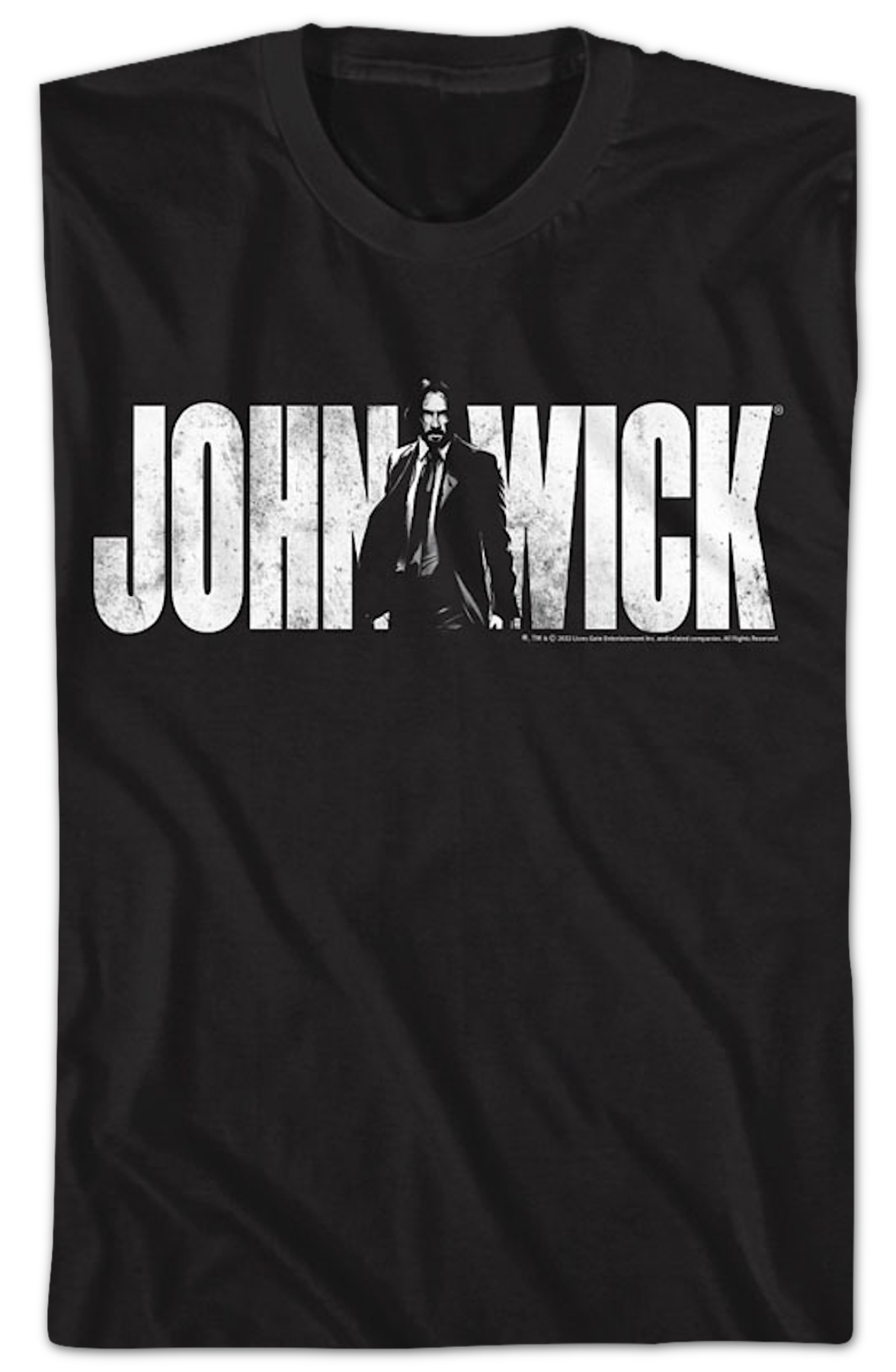 Black Distressed John Wick T-Shirt Hoodie, Sweatshirt | CiraTrend.com (Image 2)
