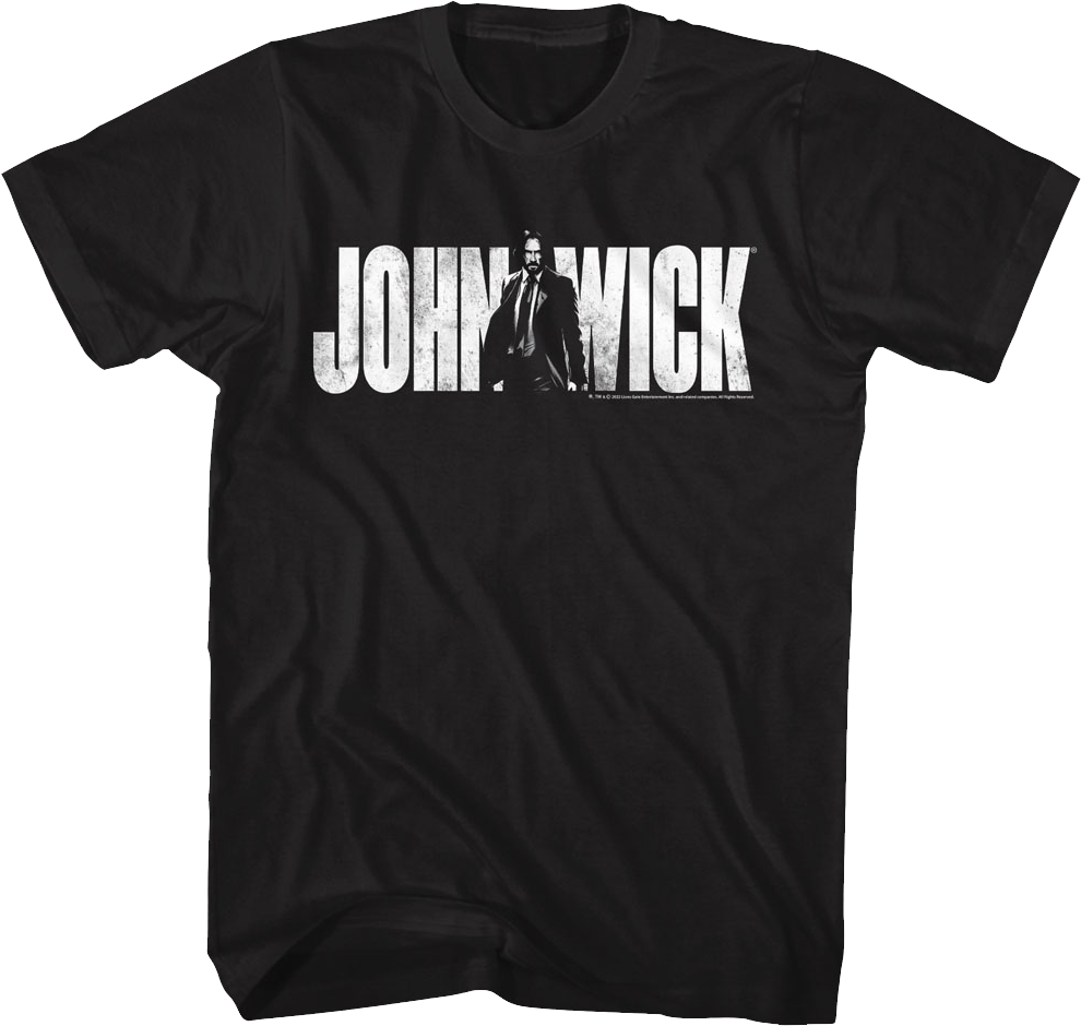 Black Distressed John Wick T-Shirt Hoodie, Sweatshirt | CiraTrend.com (Image 1)