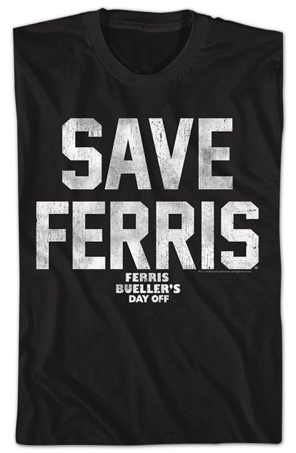 Black Distressed Save Ferris Bueller T-Shirt Hoodie, Sweatshirt | CiraTrend.com (Image 2)