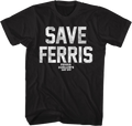 Black Distressed Save Ferris Bueller T-Shirt Hoodie, Sweatshirt | CiraTrend.com (Image 1)