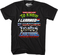 Black Everything I Need To Know Eighties Cartoons Shirt Hoodie, Sweatshirt | CiraTrend.com (Image 1)
