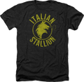 Black Heather Italian Stallion Logo Rocky T-Shirt Hoodie, Sweatshirt | CiraTrend.com (Image 1)