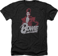Black Heather Ziggy Stardust David Bowie T-Shirt Hoodie, Sweatshirt | CiraTrend.com (Image 1)