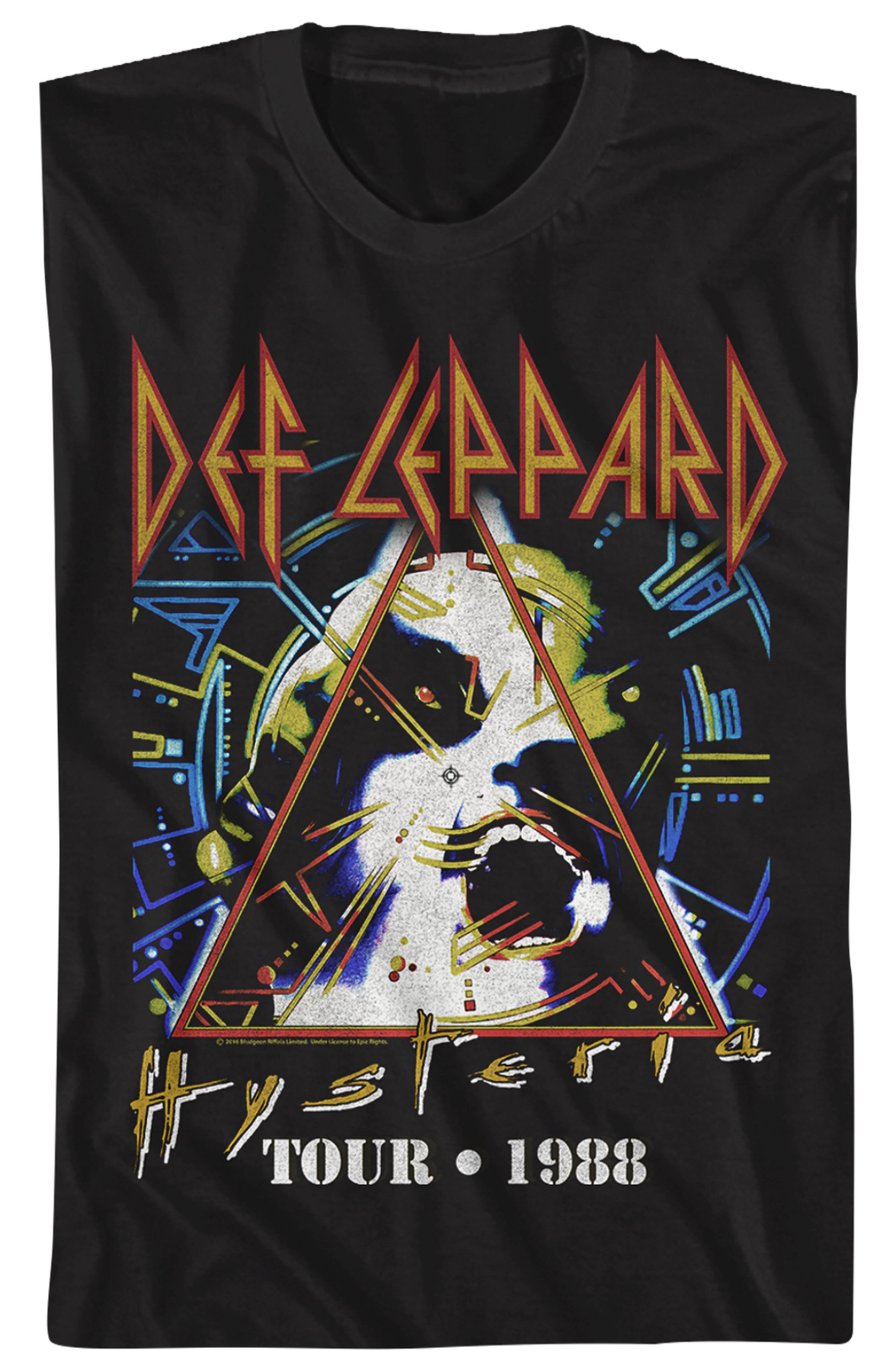 Black Hysteria Tour Def Leppard T-Shirt Hoodie, Sweatshirt | CiraTrend.com (Image 2)