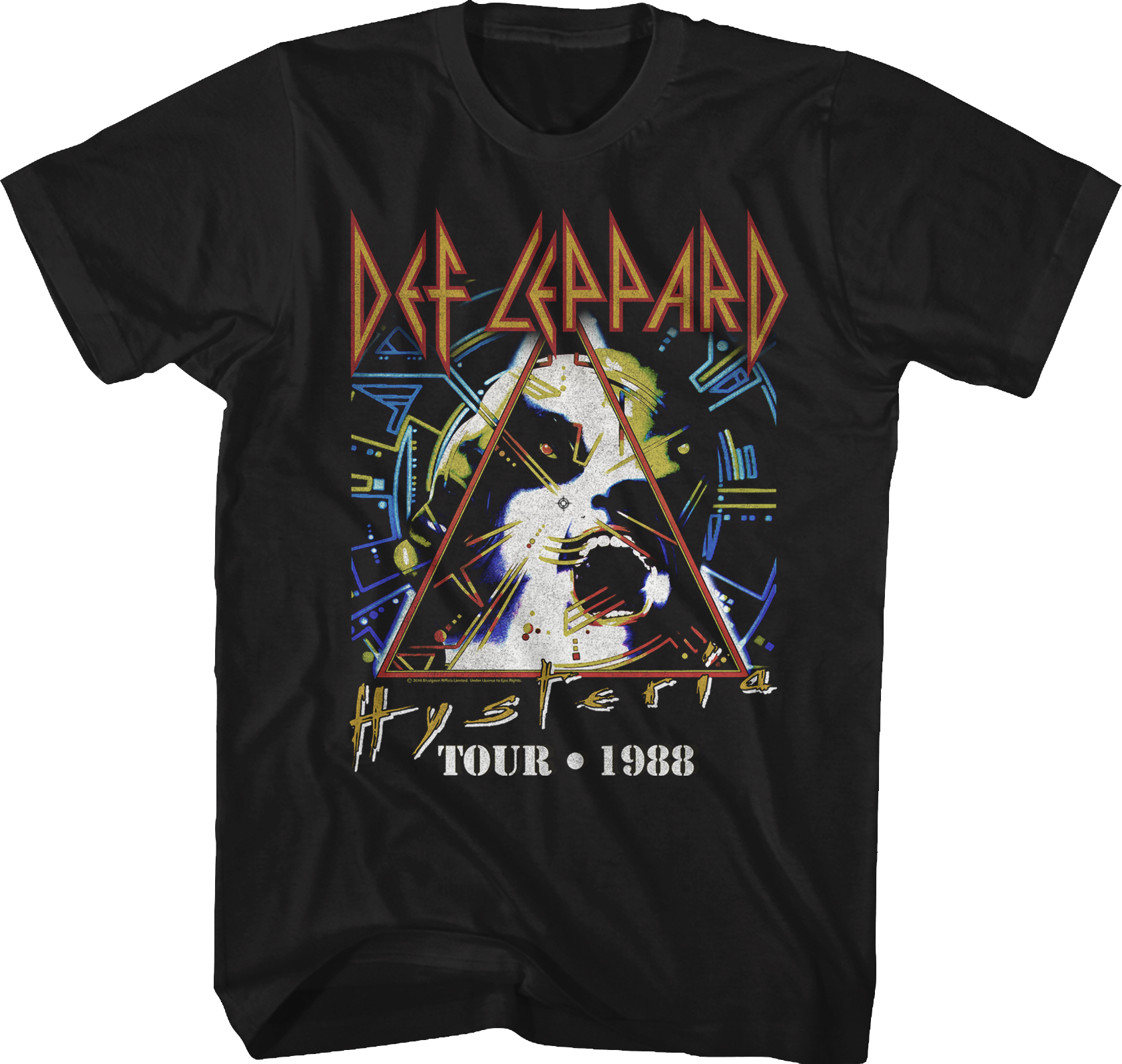 Black Hysteria Tour Def Leppard T-Shirt Hoodie, Sweatshirt | CiraTrend.com (Image 1)