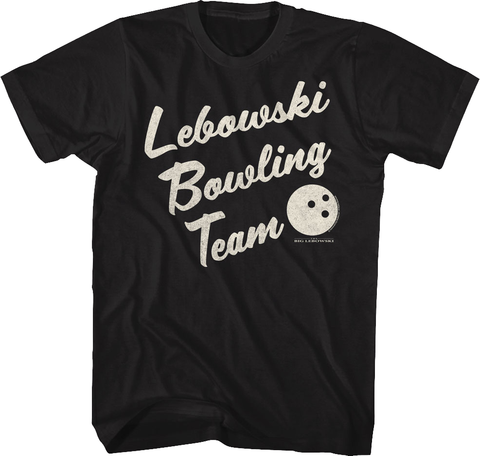 Black Lebowski Bowling Team T-Shirt Hoodie, Sweatshirt | CiraTrend.com (Image 1)