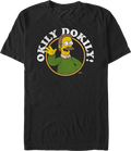 Black Ned Flanders Okily Dokily Simpsons T-Shirt Hoodie, Sweatshirt | CiraTrend.com (Image 1)