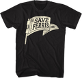 Black Save Ferris Pennant Ferris Bueller's Day Off T-Shirt Hoodie, Sweatshirt | CiraTrend.com (Image 1)