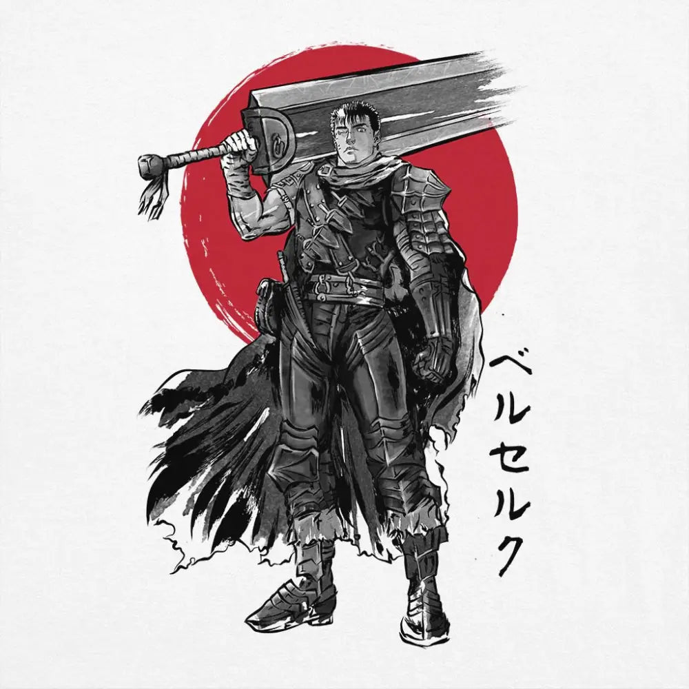 Black Swordsman Sumi-e T-Shirt Hoodie, Sweatshirt | CiraTrend.com (Image 4)