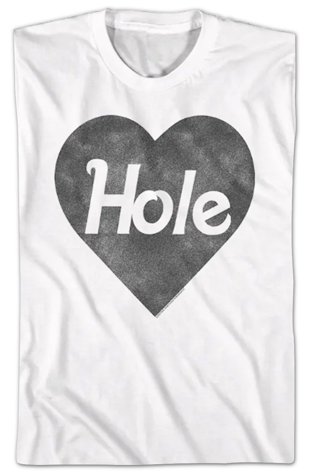Black & White Heart Logo Hole T-Shirt Hoodie, Sweatshirt | CiraTrend.com (Image 2)