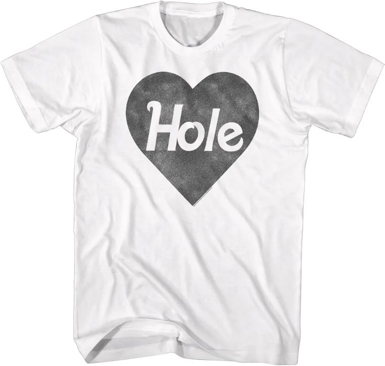 Black & White Heart Logo Hole T-Shirt Hoodie, Sweatshirt | CiraTrend.com (Image 1)