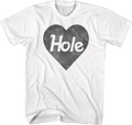 Black & White Heart Logo Hole T-Shirt Hoodie, Sweatshirt | CiraTrend.com (Image 1)