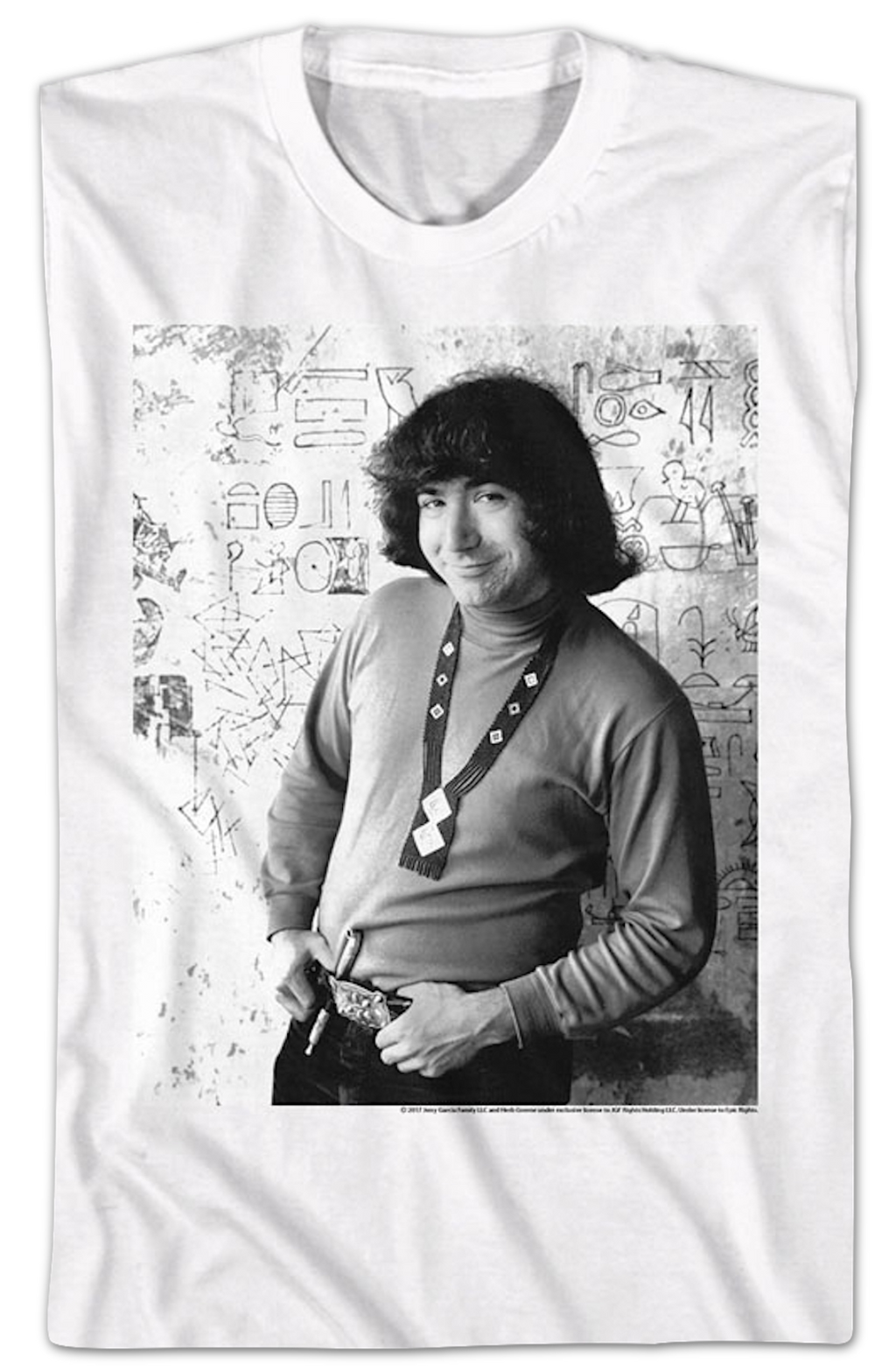 Black & White Photo Jerry Garcia T-Shirt Hoodie, Sweatshirt | CiraTrend.com (Image 2)