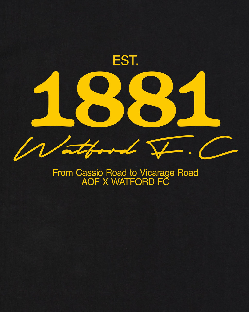 AOF x Watford 1881 - Tee Hoodie, Sweatshirt | CiraTrend.com (Image 2)