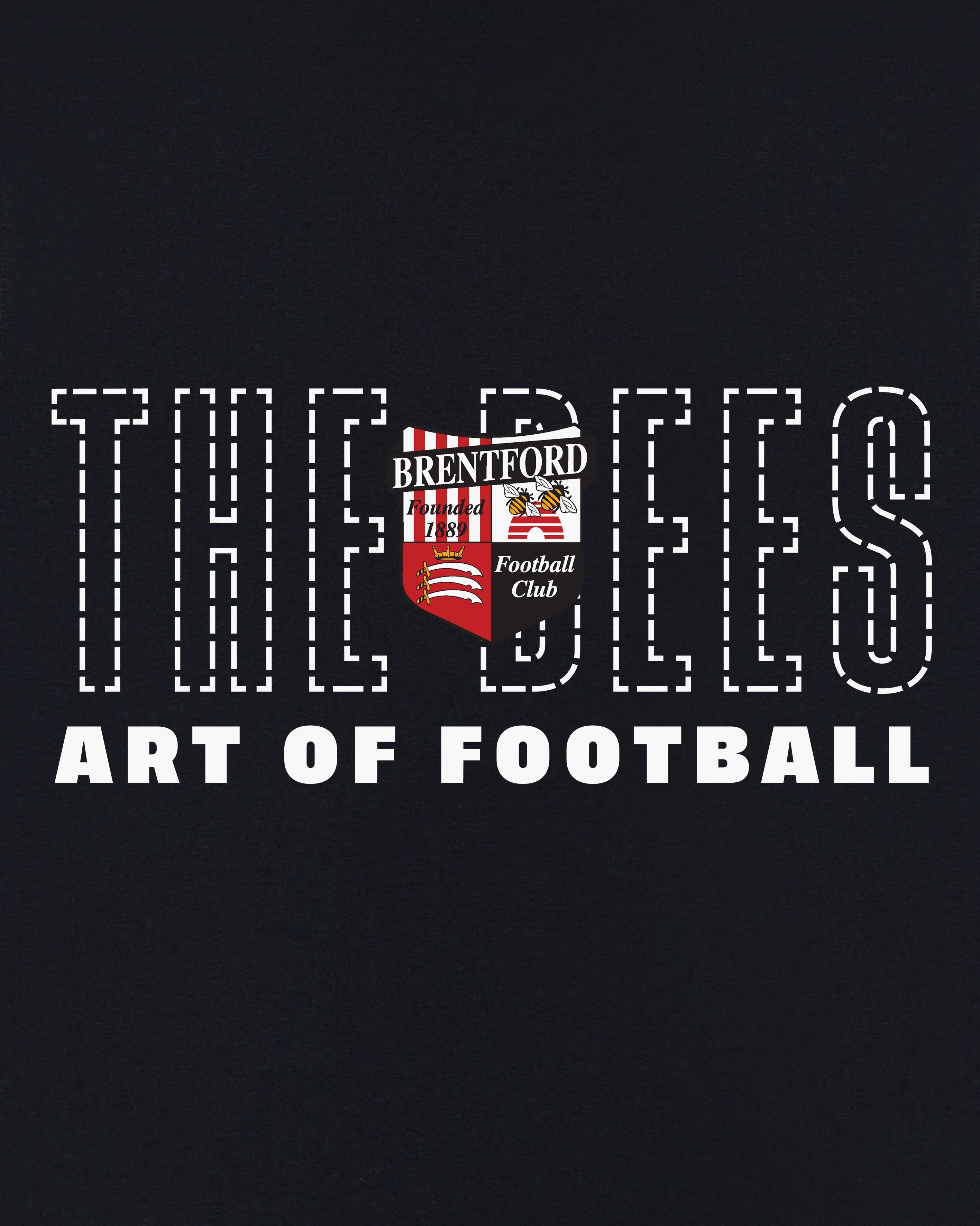 Brentford 90s Black Tee Hoodie, Sweatshirt | CiraTrend.com (Image 2)