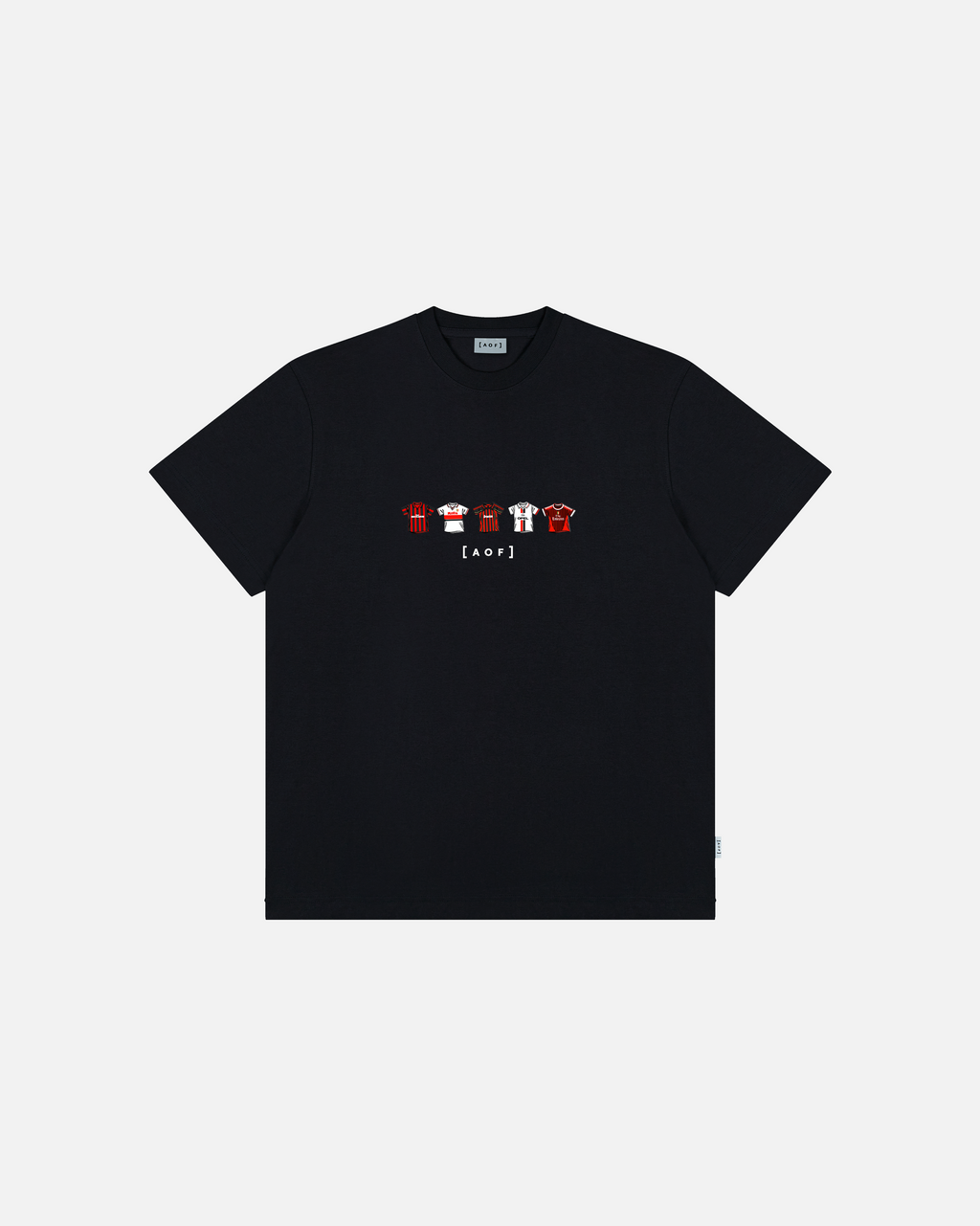 AC Printed Classics Black Tee Hoodie, Sweatshirt | CiraTrend.com (Image 1)
