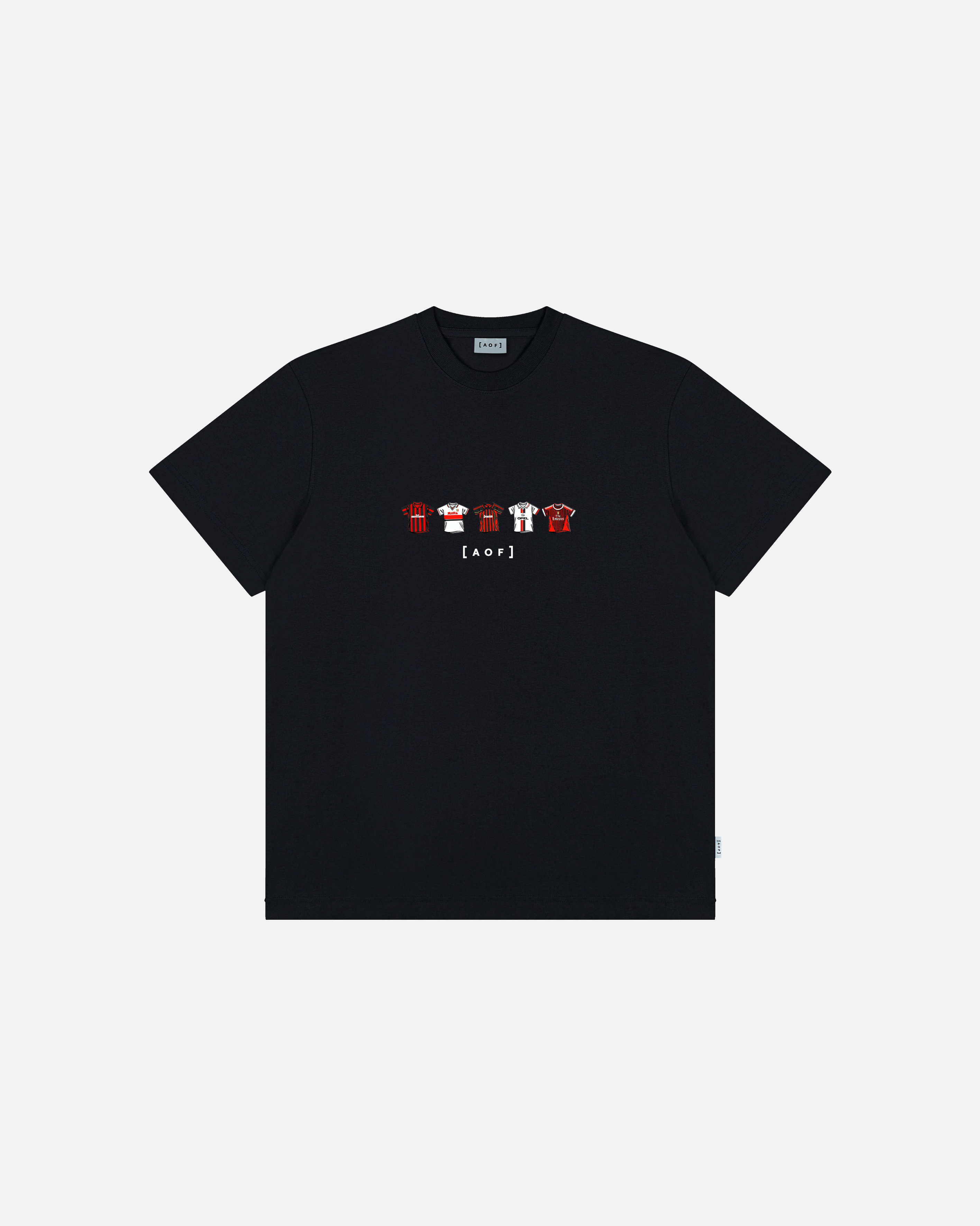 AC Printed Classics Black Tee Hoodie, Sweatshirt | CiraTrend.com (Image 1)