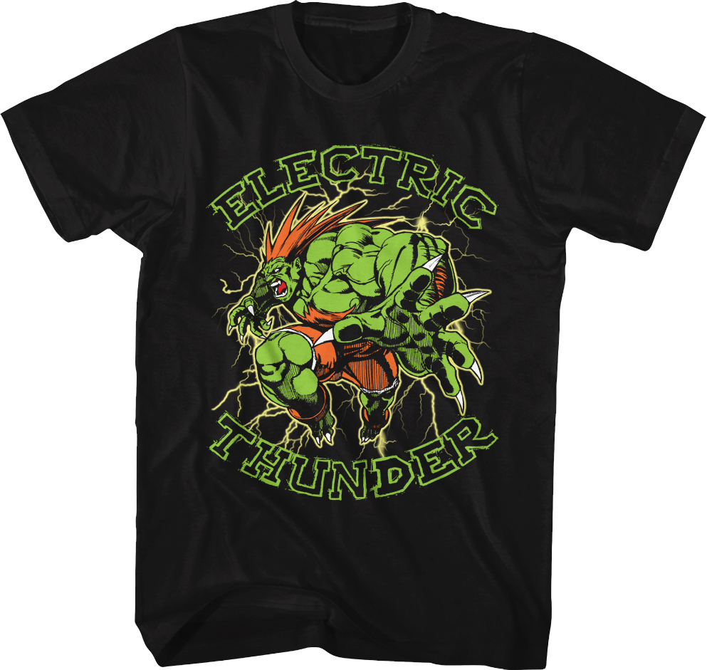 Blanka Electric Thunder T-Shirt Hoodie, Sweatshirt | CiraTrend.com (Image 1)