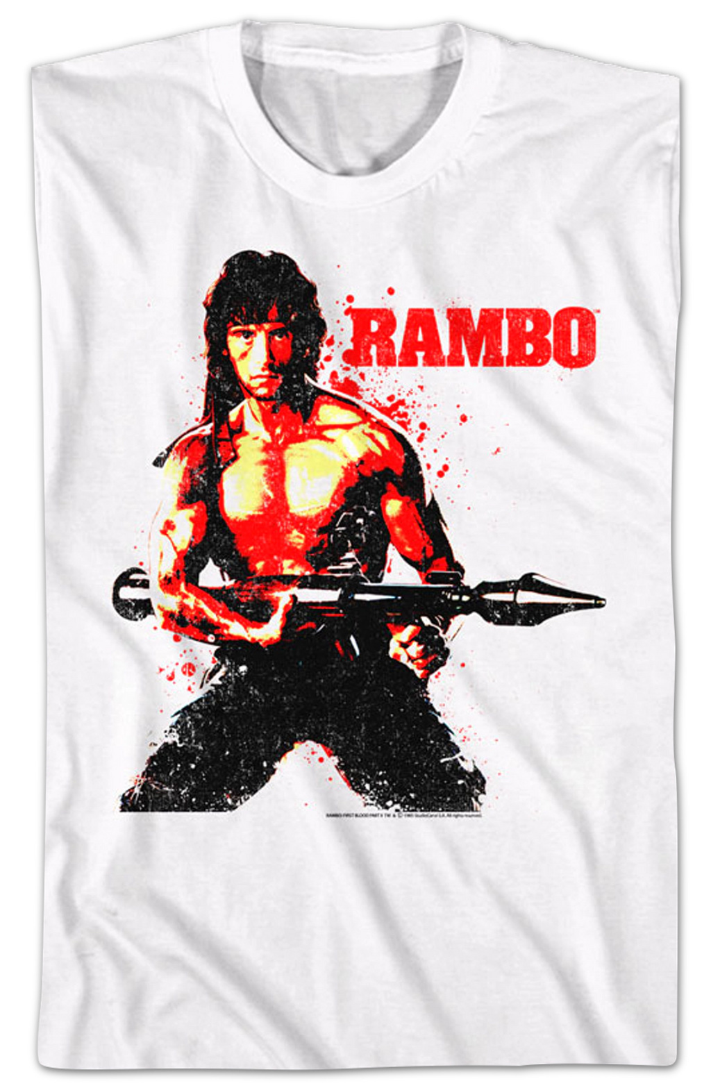 Blood Splattered Rambo T-Shirt Hoodie, Sweatshirt | CiraTrend.com (Image 2)