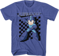 Blue Bomber Checkerboard Mega Man T-Shirt Hoodie, Sweatshirt | CiraTrend.com (Image 1)
