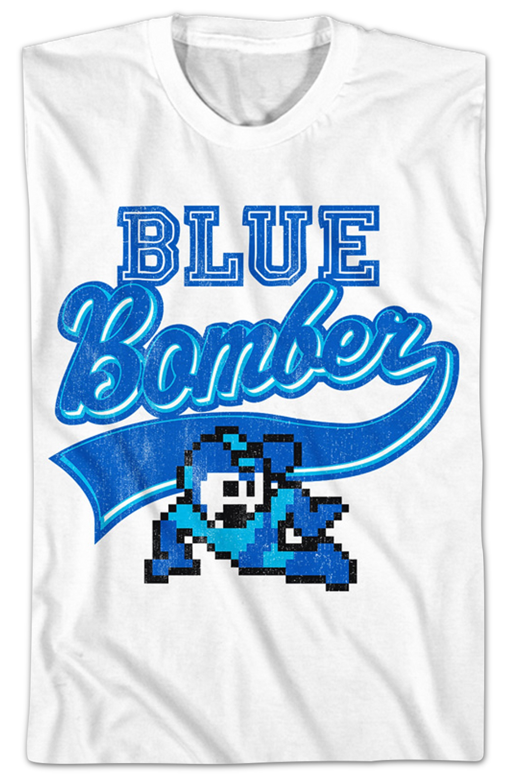Blue Bomber Sports Logo Mega Man T-Shirt Hoodie, Sweatshirt | CiraTrend.com (Image 2)
