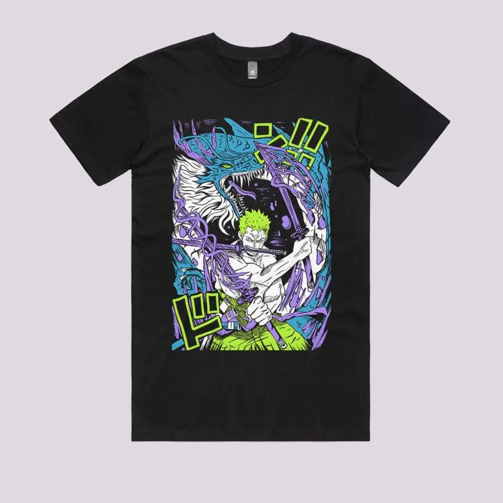 Blue Dragon Swordsman T-Shirt Hoodie, Sweatshirt | CiraTrend.com (Image 2)