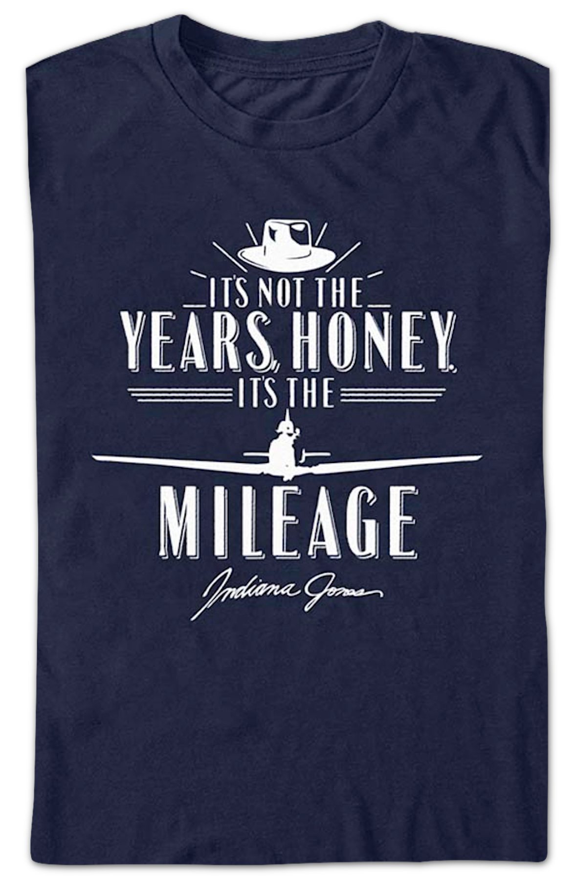 Blue It's Not The Years It's The Mileage Indiana Jones T-Shirt Hoodie, Sweatshirt | CiraTrend.com (Image 2)