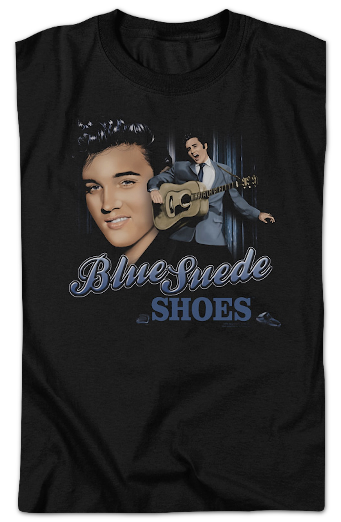 Blue Suede Shoes Collage Elvis Presley T-Shirt Hoodie, Sweatshirt | CiraTrend.com (Image 2)