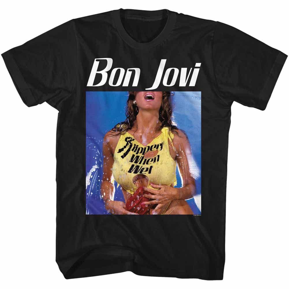 Bon Jovi - Bon Slippery T-Shirt Hoodie, Sweatshirt | CiraTrend.com