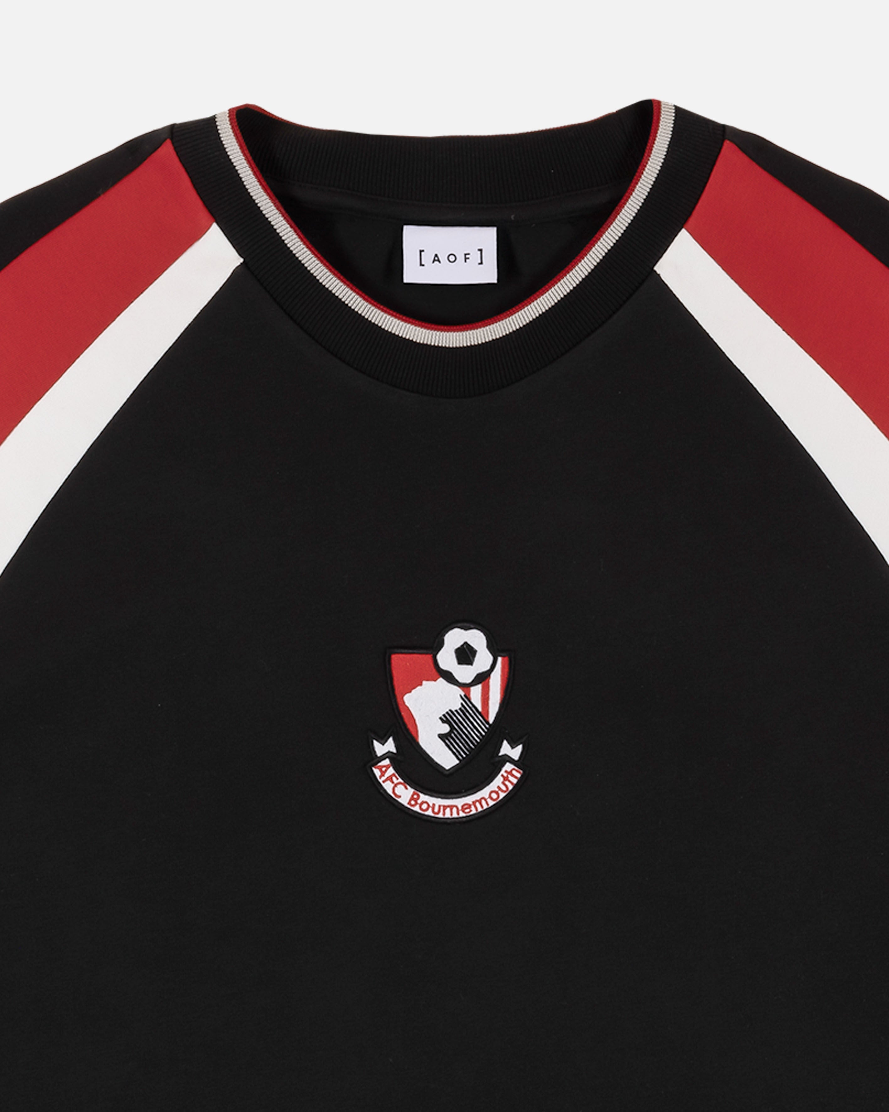 AFC Bournemouth 90s Heavyweight Panelled Tee Hoodie, Sweatshirt | CiraTrend.com (Image 2)
