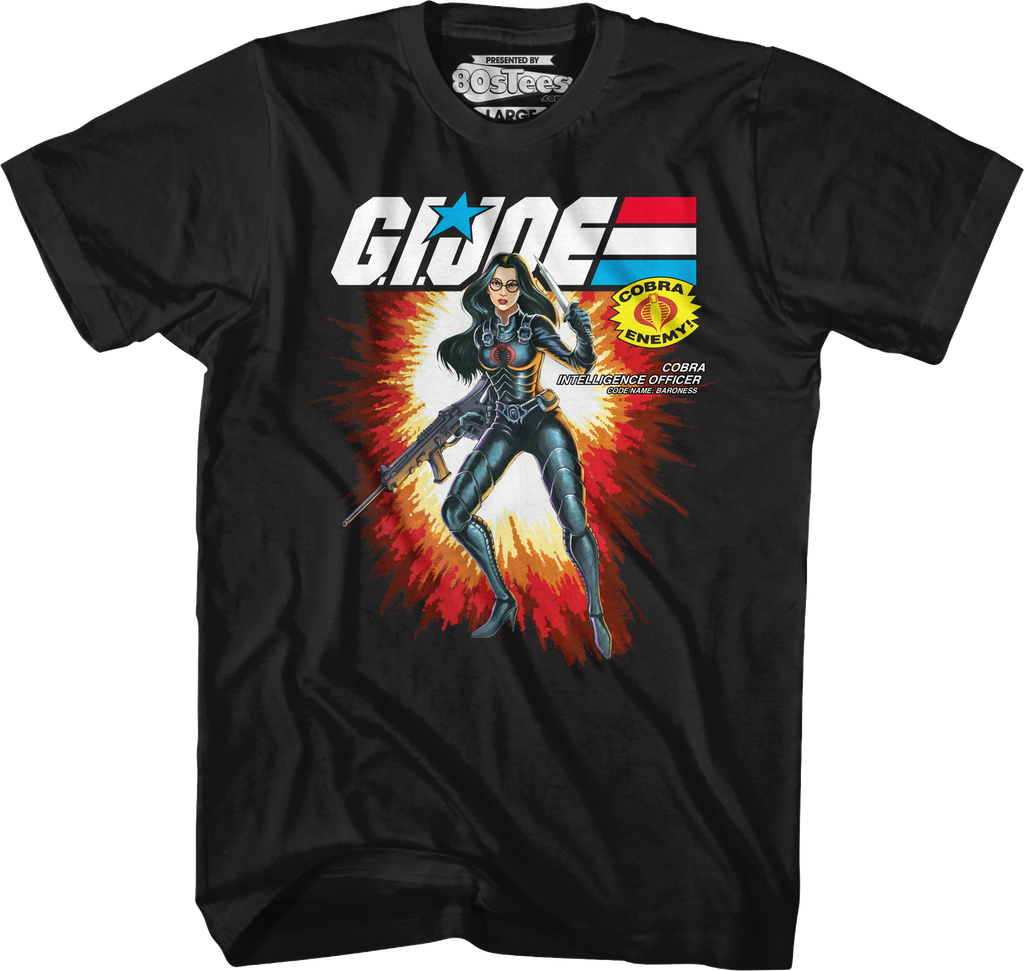 Box Art Baroness GI Joe T-Shirt Hoodie, Sweatshirt | CiraTrend.com (Image 1)