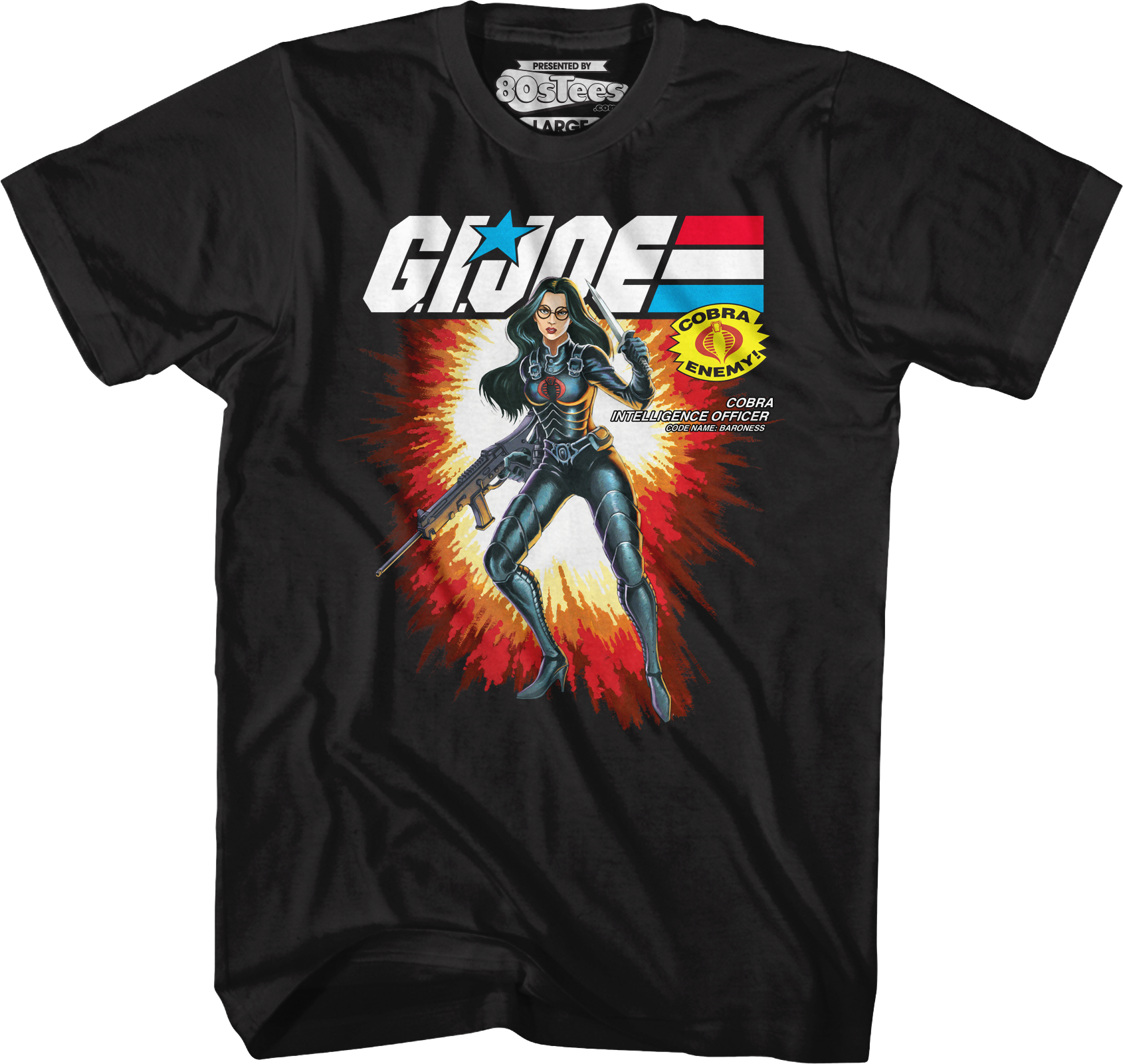 Box Art Baroness GI Joe T-Shirt Hoodie, Sweatshirt | CiraTrend.com (Image 1)