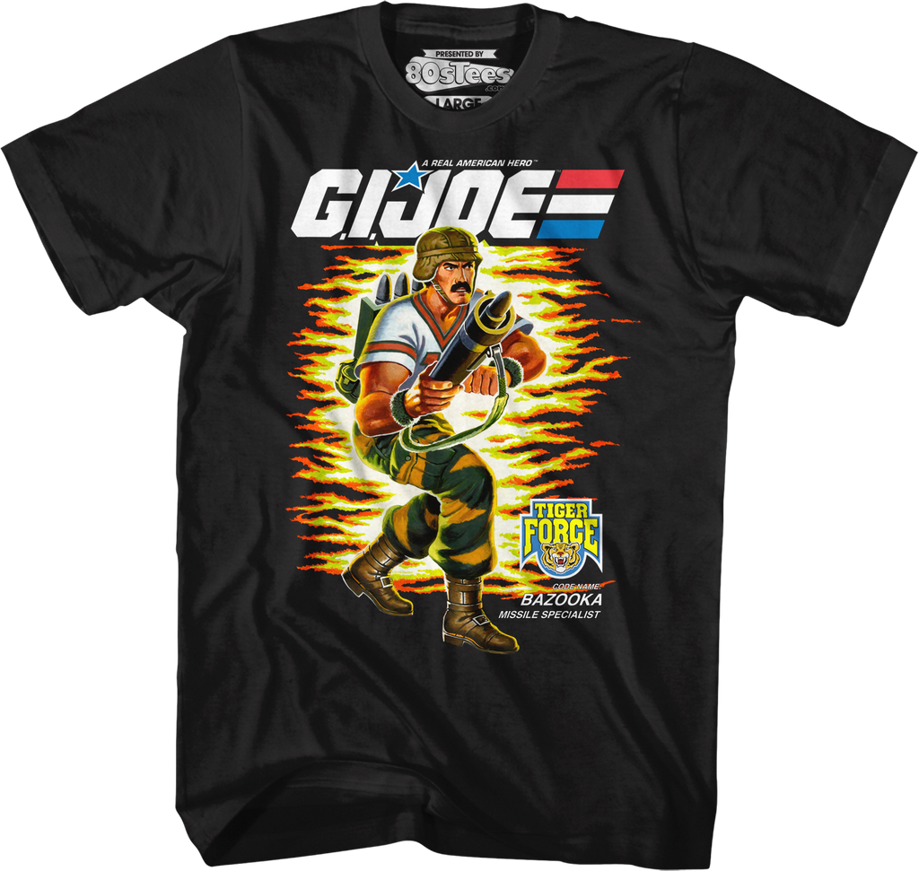Box Art Bazooka GI Joe T-Shirt Hoodie, Sweatshirt | CiraTrend.com (Image 1)