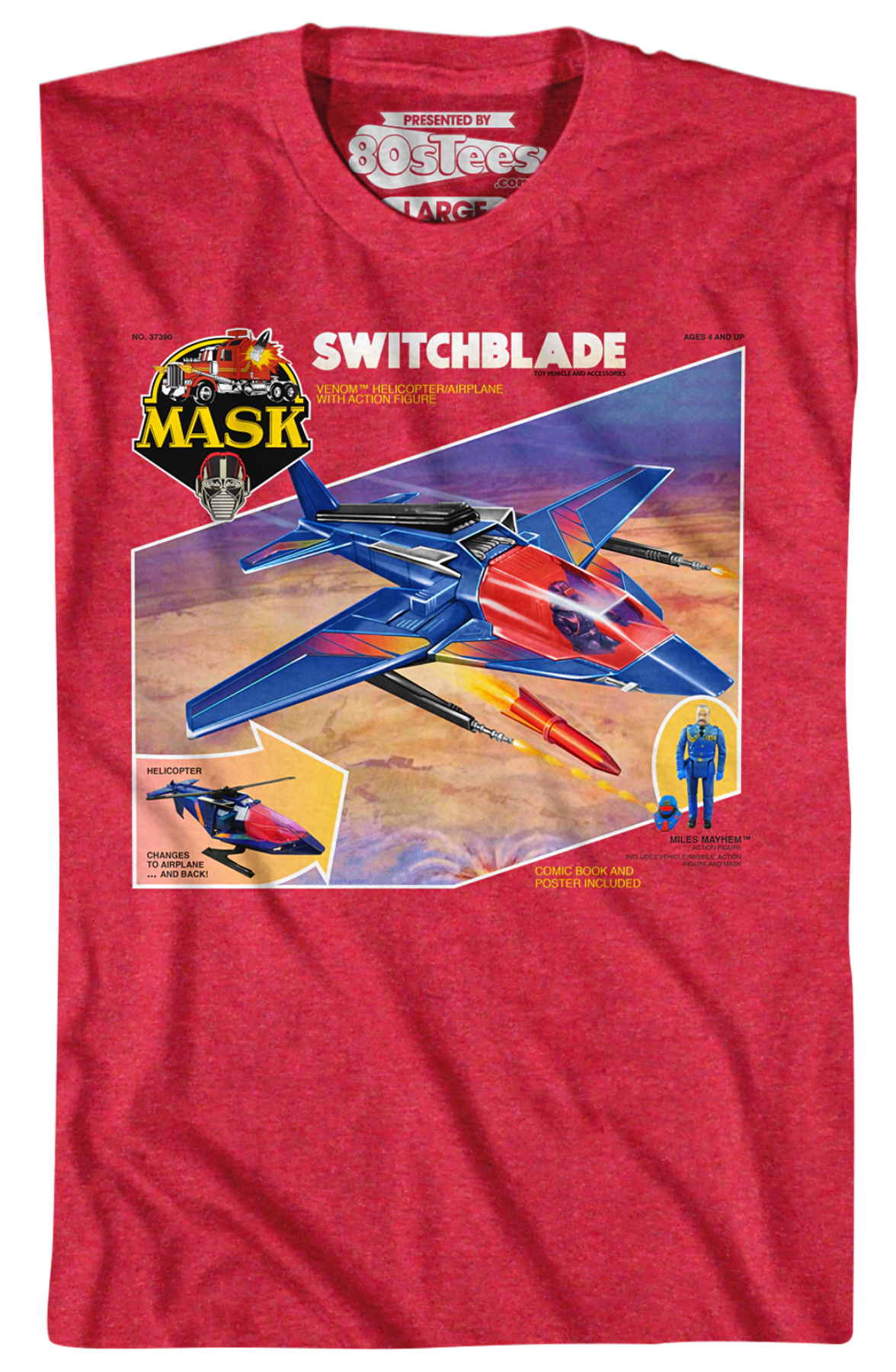 Retro Box Art Switchblade MASK T-Shirt