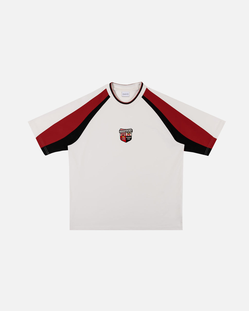 Brentford 90s Heavyweight Panelled Tee Hoodie, Sweatshirt | CiraTrend.com (Image 1)
