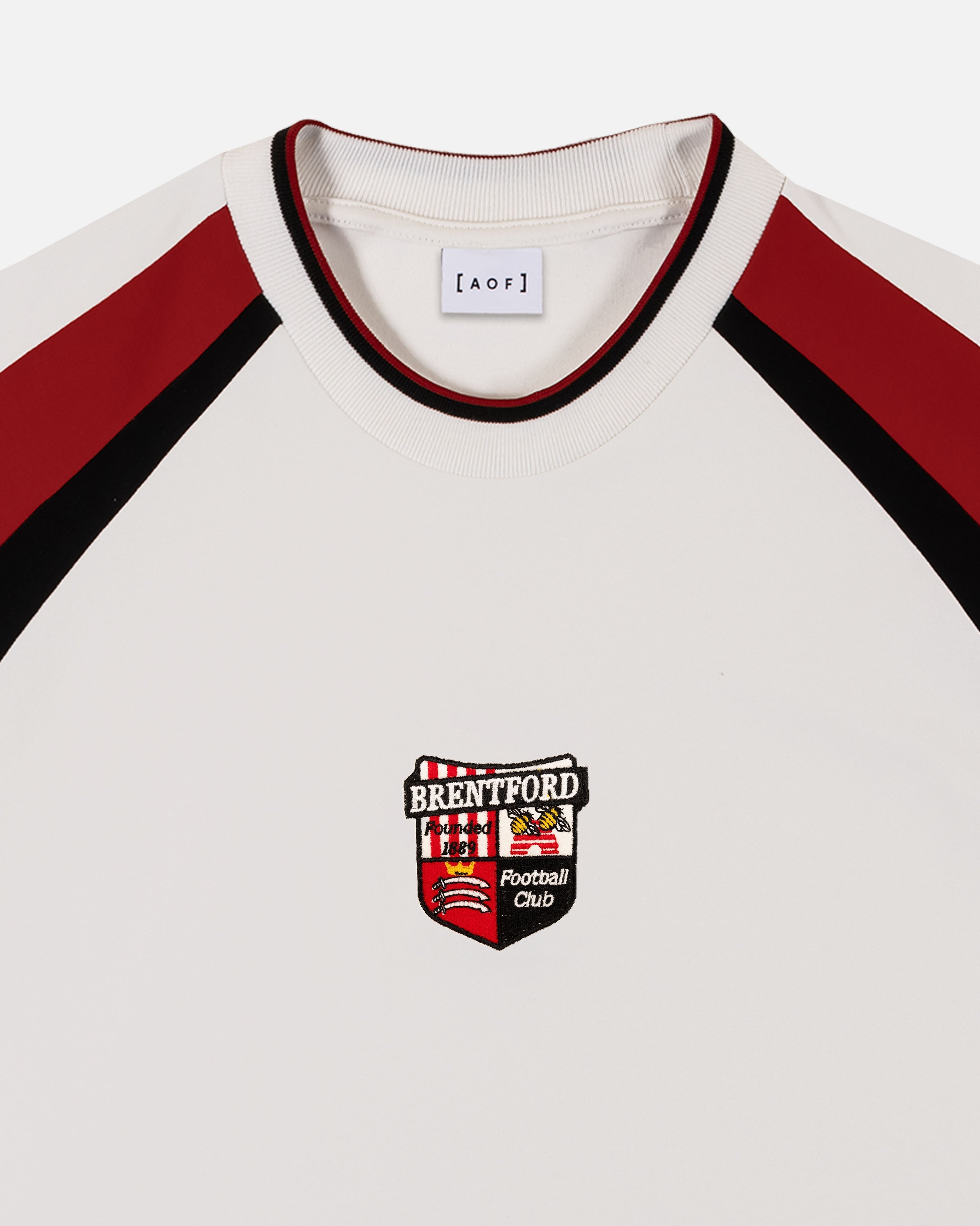 Brentford 90s Heavyweight Panelled Tee Hoodie, Sweatshirt | CiraTrend.com (Image 3)