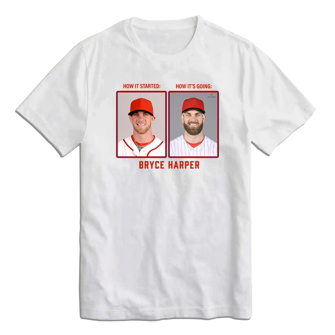 Bryce Harper Then & Now MLBPA Tee Hoodie, Sweatshirt | CiraTrend.com