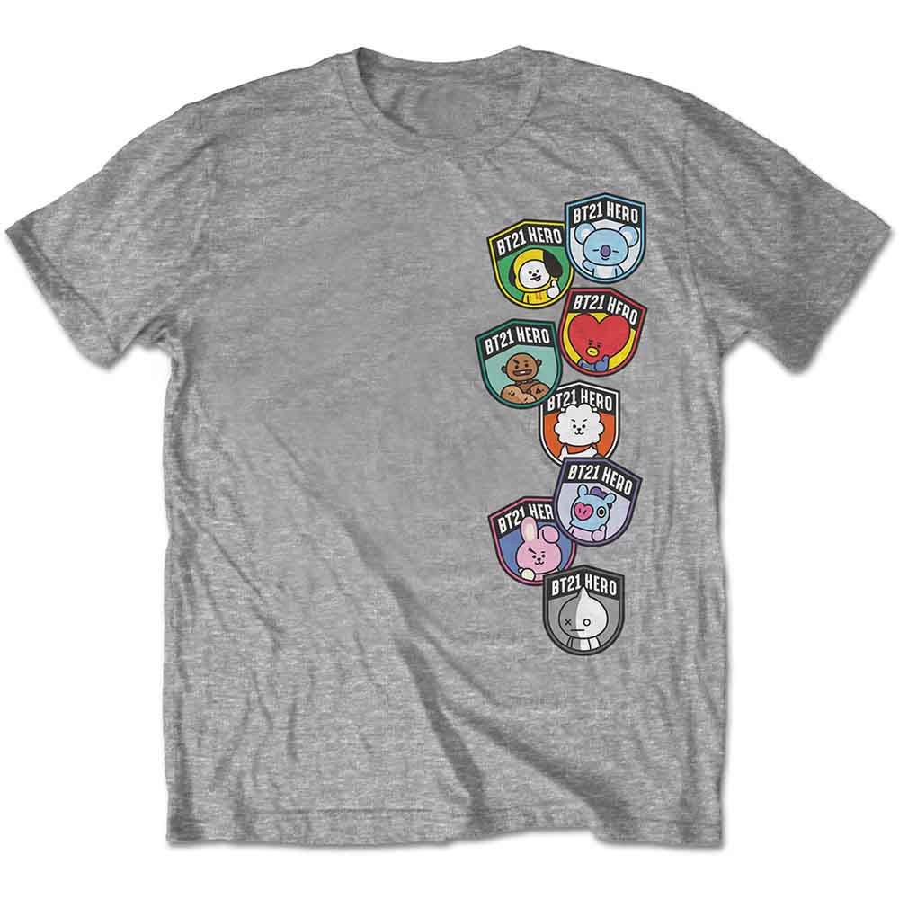 Badges T Shirt Grey Hoodie, Sweatshirt | CiraTrend.com