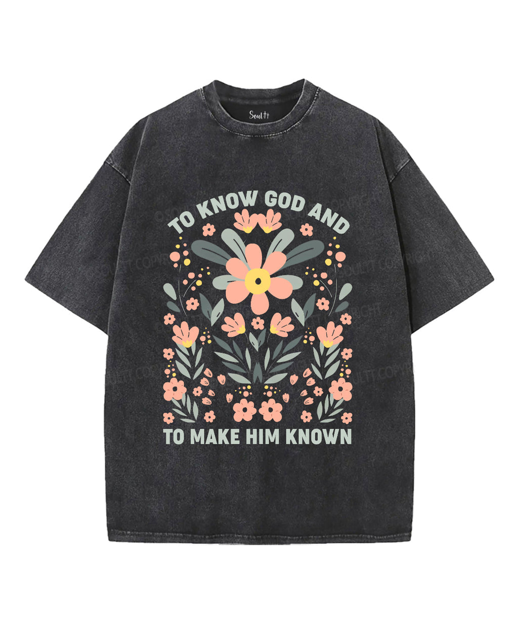 To Know God Unisex Washed Christian T-shirt Hoodie, Sweatshirt | CiraTrend.com (Image 1)