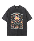 To Know God Unisex Washed Christian T-shirt Hoodie, Sweatshirt | CiraTrend.com (Image 1)
