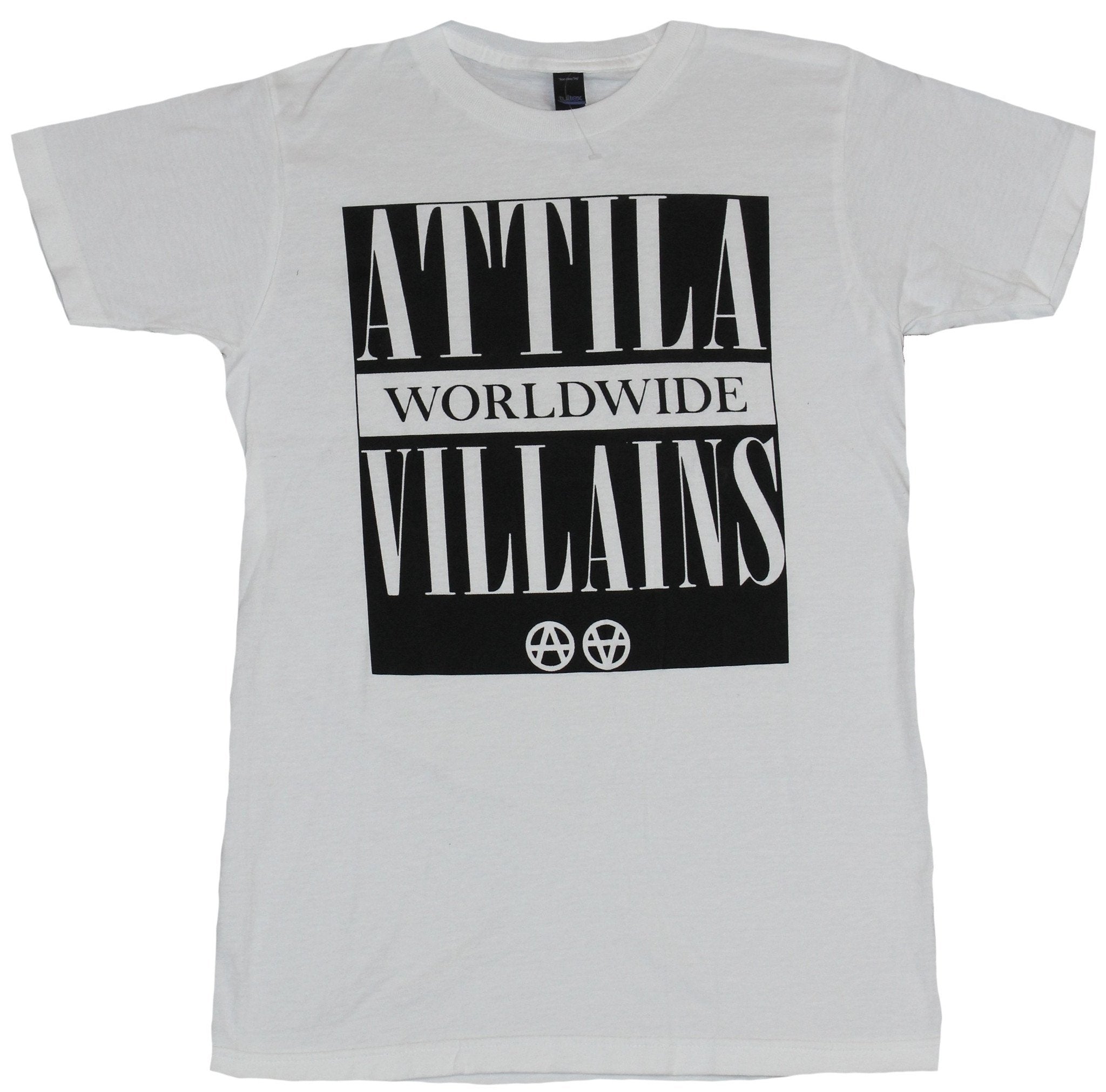 Attila Mens T-Shirt- Worldwide Villains Black Box Word Image Hoodie, Sweatshirt | CiraTrend.com