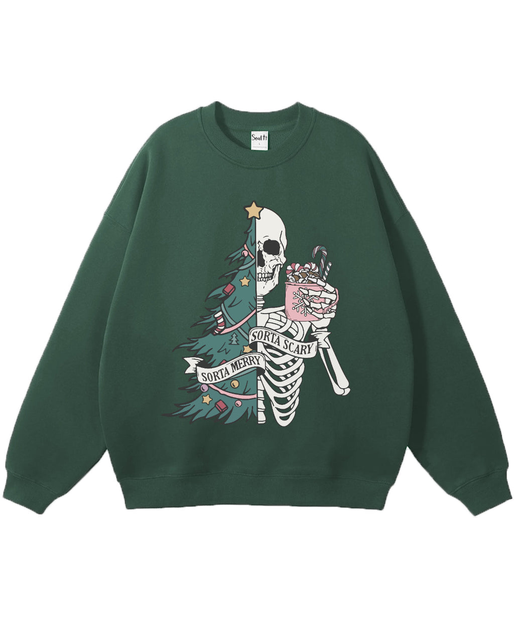 Sorta Merry Sorta Scary Cotton Christian Sweatshirt T-Shirts, Hoodie | CiraTrend.com (Image 2)